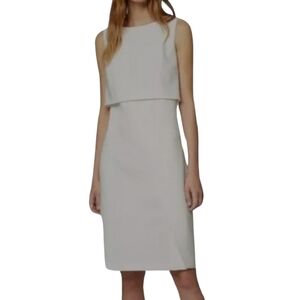 Banana Republic Sleeveless Sheath White Dress Size 12